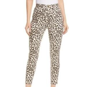 Frame Ali High Rise Cigarette Leopard Print Jeans Size 28 KK0709